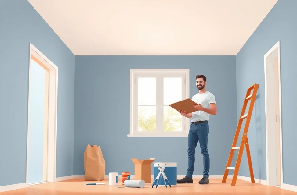 Intérieur rénové après travaux de peinture à Vincennes