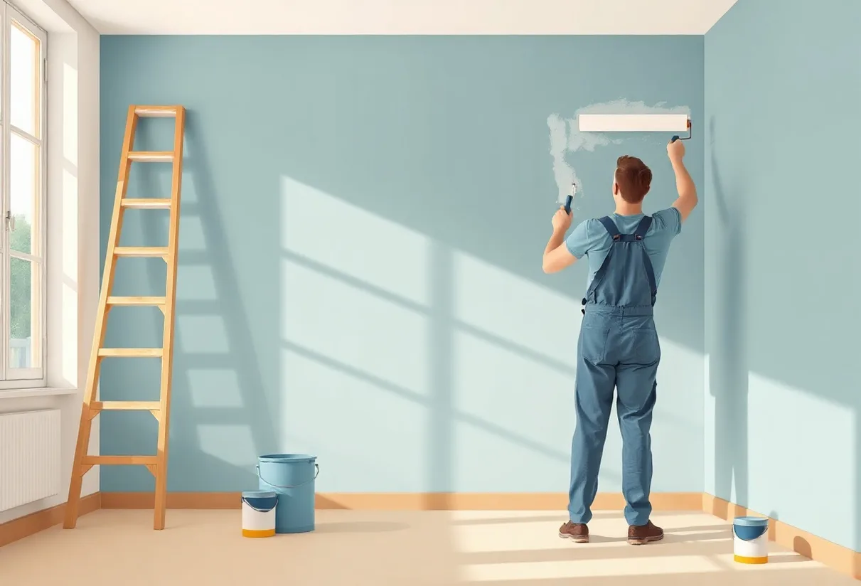 Peintre Vincennes 94300 en intervention sur un chantier